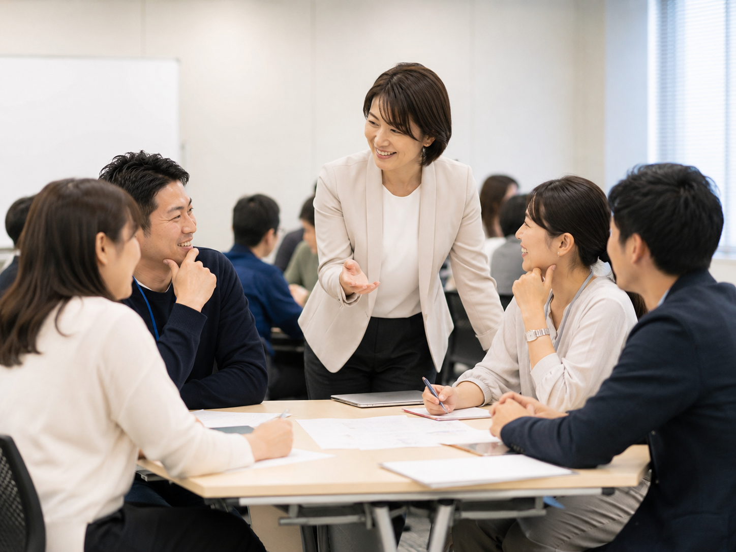 企業・従業員向けコミュニケーション改善の研修イメージ